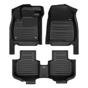 TuxMat - For Honda Accord Sedan Hybrid 2018-2022 Models - Custom Car Mats - Maximum Coverage, All Weather, Laser Measured - This Full Set Includes 1st and 2nd Rows