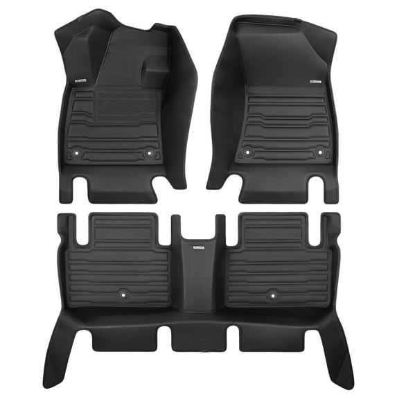 TuxMat - For Infiniti QX55 2022-2025 Models - Custom Car Mats - Maximum Coverage, All Weather, Laser Measured - This Full Set Includes 1st and 2nd Rows