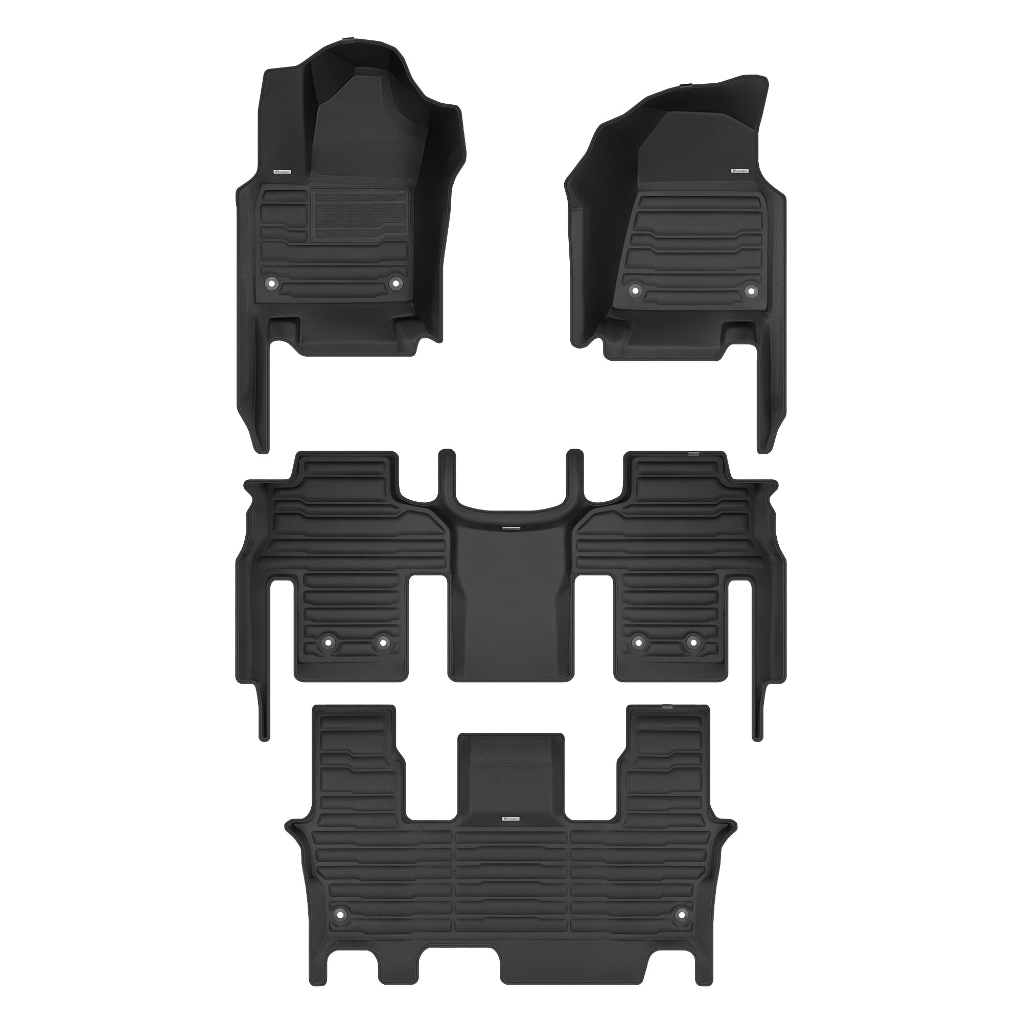 TuxMat Floor Liners For Chevrolet Colorado Crew Cab (2015-2022) - Max Coverage All-Weather Mats