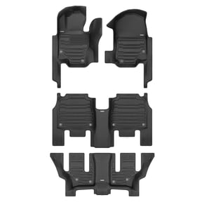 TuxMat - For Mercedes-Benz GLS 6-Seater 2020-2026 Models - Custom Car Mats - Maximum Coverage, All Weather, Laser Measured - This Full Set Includes 1st, 2nd and 3rd Rows