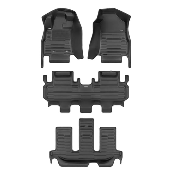 TuxMat - For Subaru Ascent 7-Seater 2019-2026 Models - Custom Car Mats - Maximum Coverage, All Weather, Laser Measured - This Full Set Includes 1st, 2nd and 3rd Rows