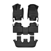 TuxMat - For Toyota Grand Highlander 8-Seater 2024-2026 Models - Custom Car Mats - Maximum Coverage, All Weather, Laser Measured - This Full Set Includes 1st, 2nd and 3rd Rows