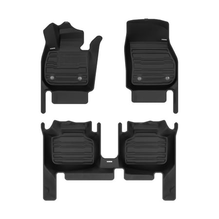 TuxMat - for BMW X1 2023-2026 Models - Custom Car Mats - Maximum Coverage, All Weather, Laser Measured - This Full Set Includes 1st and 2nd Rows