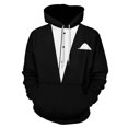 thumbnail image 1 of Tuxedo (2)-1 Men's Women Vintage 3D Hooded Sweatshirt - All-Season Loose Fit Streetwear, 1 of 6