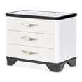thumbnail image 1 of Tuxedo 3-Drawer Nightstand with Marble Top - Piano Keyboard, 1 of 13