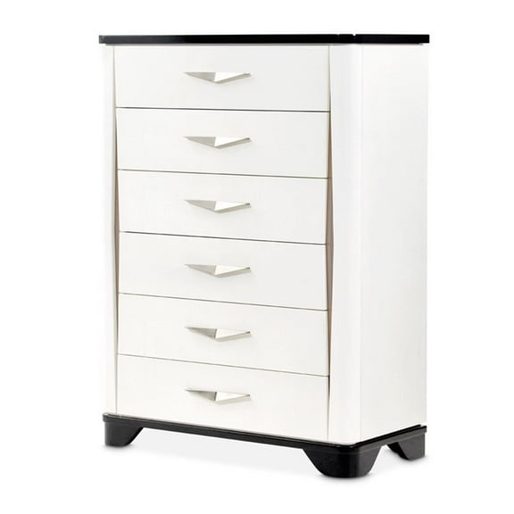 Tuxedo 6-Drawer Chest with Side Cabinets - Piano Keyboard