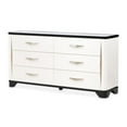 thumbnail image 1 of Tuxedo 6-Drawer Dresser with Side Cabinets - Piano Keyboard, 1 of 19