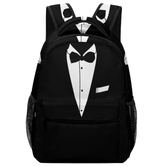 Tuxedo Backpack Fashion Durable Business Daypack for Men Women Laptop Canvas Bags