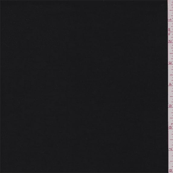 Tuxedo Black Stretch Sateen, Fabric Sold By the Yard