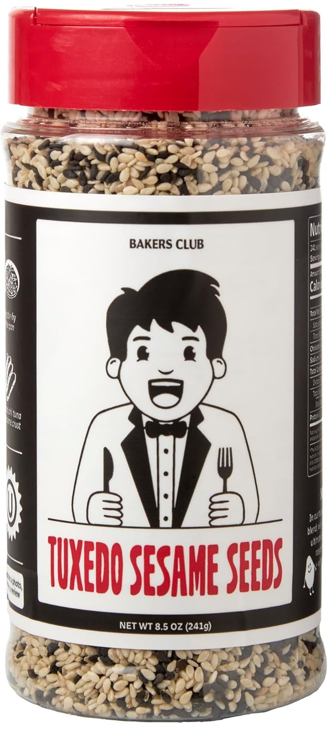 Tuxedo Black and White Sesame Seed Spice Blend Mix 8.5oz by Bakers Club