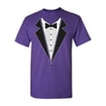 thumbnail image 1 of Tuxedo Bow Tie Adult DT T-Shirt Tee, 1 of 2