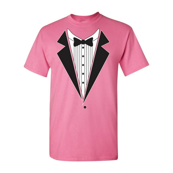 Tuxedo Bow Tie Adult DT T-Shirt Tee