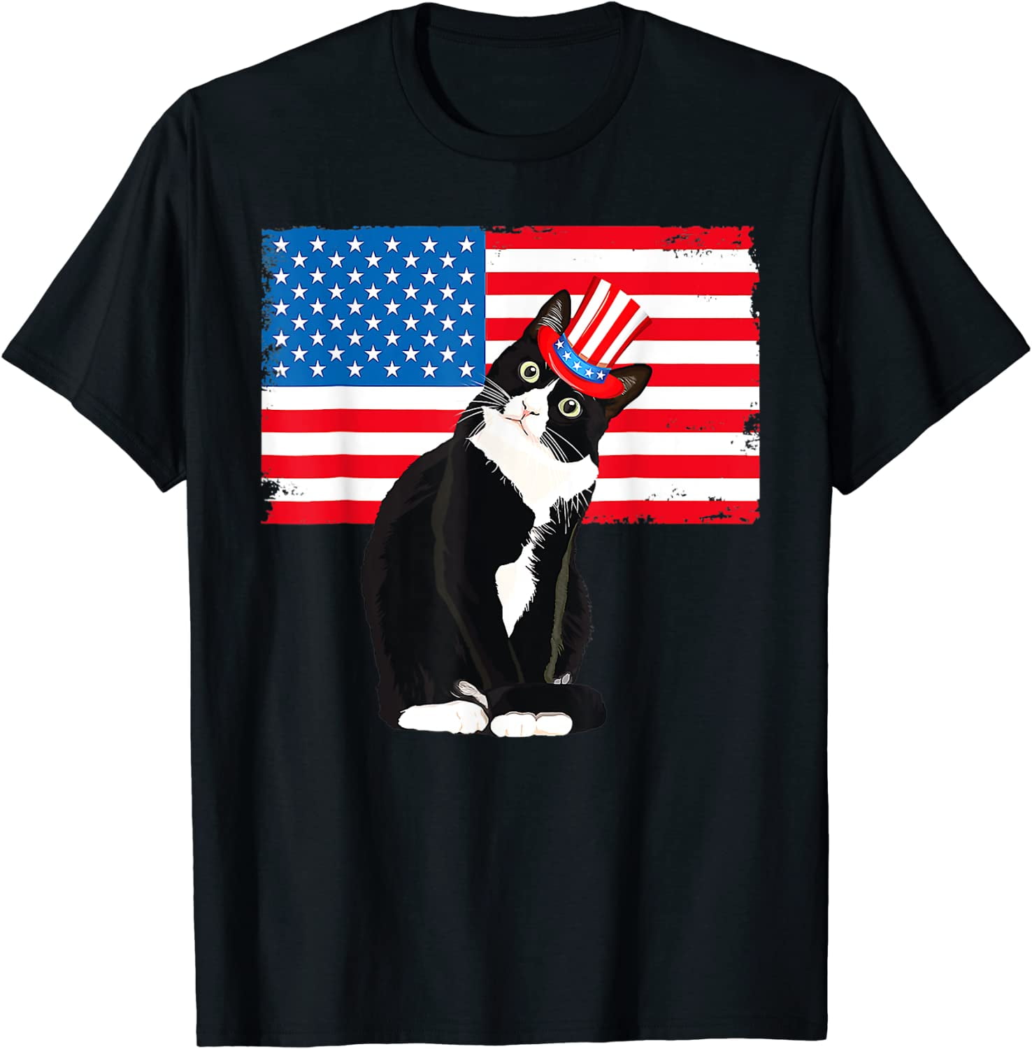 walmart fourth of july cat shirt