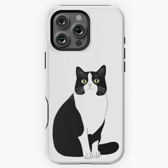 Tuxedo Cat Black And White Cat Phone Case for iPhone 16 15 14 13 12 11 Pro Max M5909549