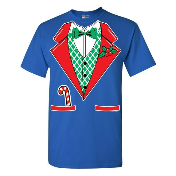Tuxedo Christmas Holidays Costume Funny Adult DT T-Shirt Tee