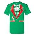thumbnail image 1 of Tuxedo Christmas Holidays Costume Funny Adult DT T-Shirt Tee, 1 of 2
