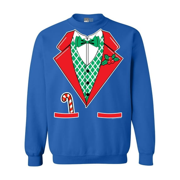 Tuxedo Christmas Holidays Costume Funny DT Crewneck Sweatshirt