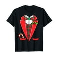 thumbnail image 1 of Tuxedo Christmas Shirt - Fancy Xmas Costume Tux Black T-Shirt, 1 of 5