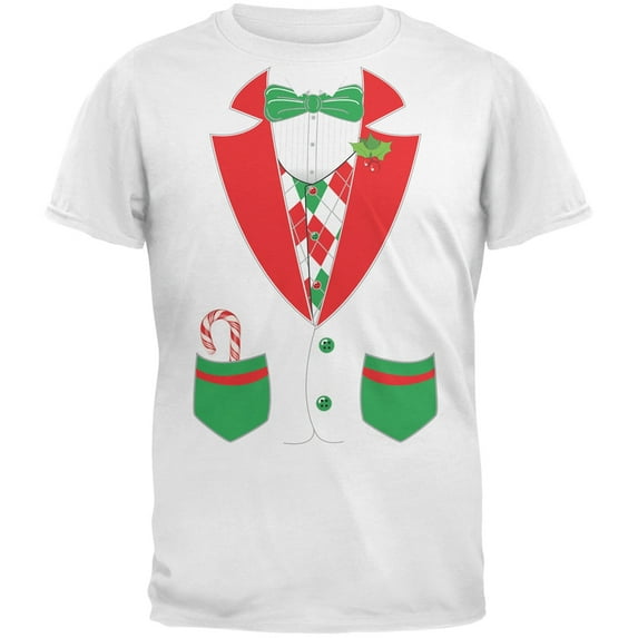 Tuxedo Costume White Youth T-Shirt