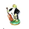 thumbnail image 1 of Tuxedo Frog Cellist Figurine for Music Lovers Limoges Box Porcelain Figurine, 1 of 1