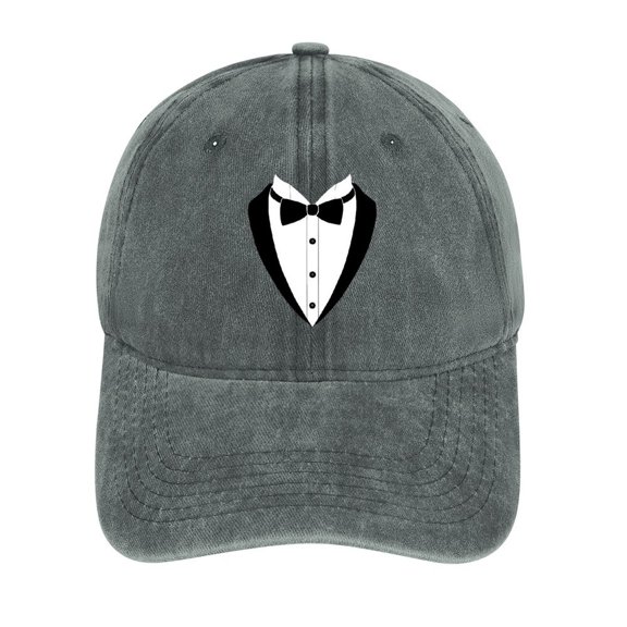 Tuxedo Gray Baseball Cap for Men Women, Adjustable Snapback Hats Cotton Hat