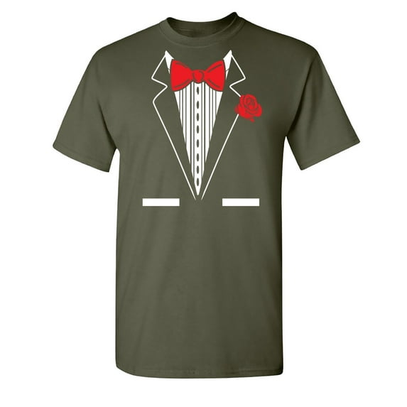 Tuxedo Red Humor Graphic Tees Gift For Mens Sarcastic Novelty Funny T Shirt