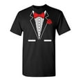thumbnail image 1 of Tuxedo Red Sarcastic Humor Graphic Novelty Funny Youth T Shirt, 1 of 3