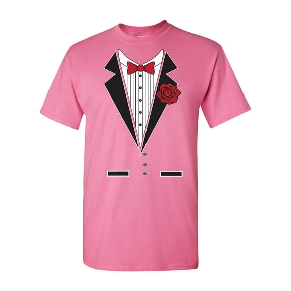 Tuxedo Rose Adult DT T-Shirt Tee