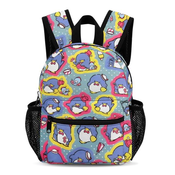 Tuxedo Sam Cute Cartoon Lightweight Backpack for Teenagers 33.5x25x13.5cm