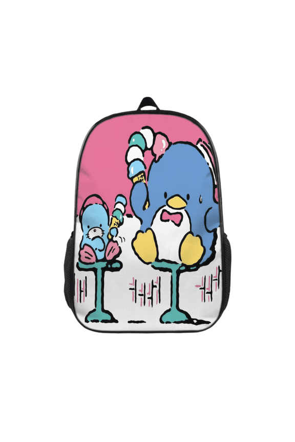 Tuxedo Sam Printed Backpack FSMYJJZY Polyester Backpack with Side Pockets, Adjustable Padded Straps for School and Travel