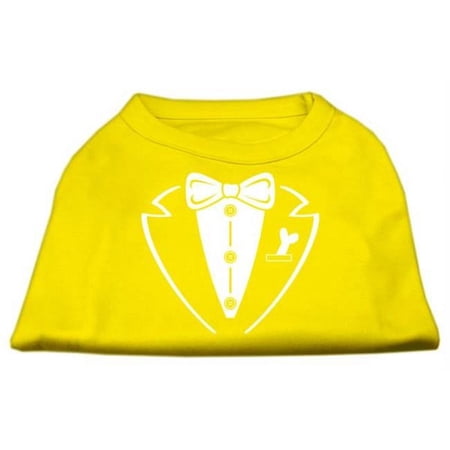 Tuxedo Screen Print Shirt Yellow Med - 12