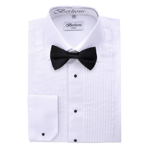 Tuxedo Shirt Bowtie Laydown Style
