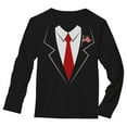 thumbnail image 1 of Tuxedo Shirt for Men Printed Suit & Tie Tuxedo T Shirt Tux Shirt, 1 of 6