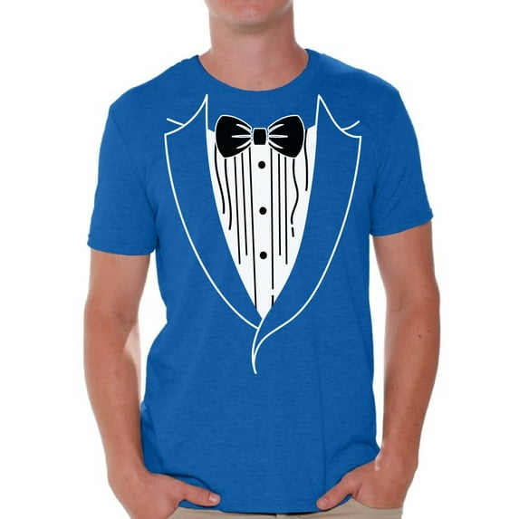Tuxedo Shirts - Graphic Tees for Men - Funny Classic Groom Tshirt