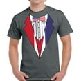 thumbnail image 1 of Tuxedo Shirts Men - 4th of July Funny Humor Novelty Graphic Tees - USA American Flag, 1 of 2