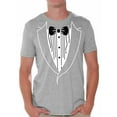 thumbnail image 1 of Tuxedo Shirts for Men - Graphic Tees - Funny Classic Groom Tshirt, 1 of 4