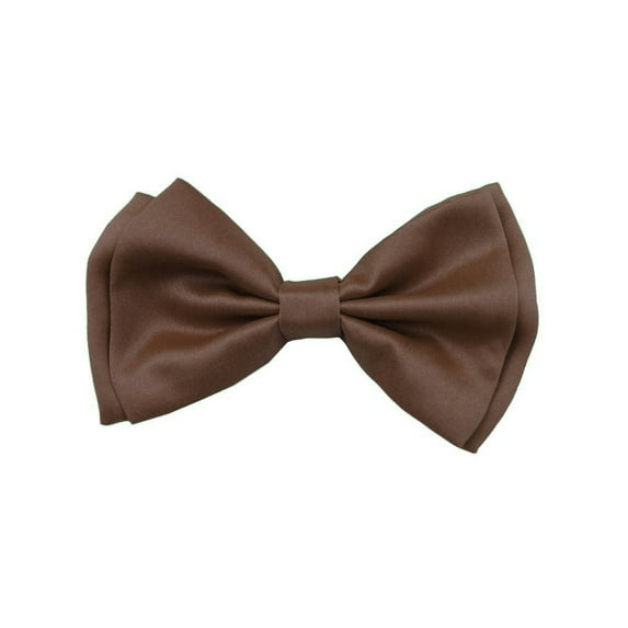 Tuxedo Solid Color Bow Tie, Brown