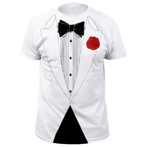 Tuxedo White Prom Costume Party T-Shirt
