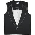 thumbnail image 1 of Tuxedo t-shirt sleeveless t-shirt muscle tee for men, 1 of 1
