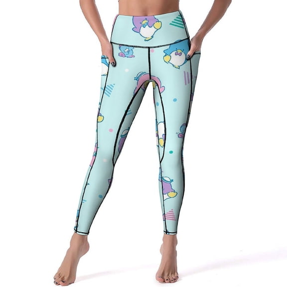 Tuxedosam High Waisted Leggings for Women, Yoga Pants with Pockets, Soft Athletic Tummy Control Pants for Running Yoga Workout