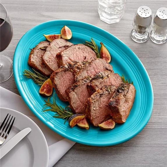 Tuxton CIH-136 10.5 in. Island Blue Oval Platter