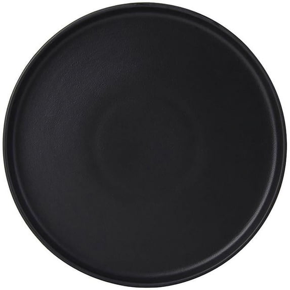 Tuxton VBAS106 10.75 in. Straight Side Plate, Matte Black