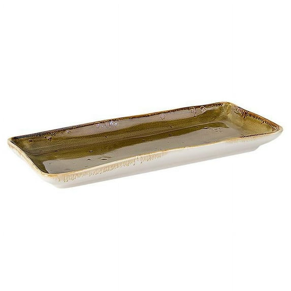 Tuxton GGW-550 11.62 in. Geode Walnut Tray, Brown