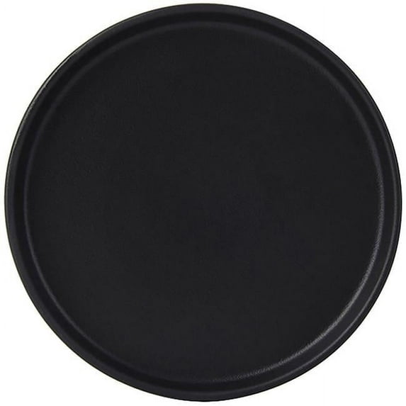 Tuxton VBAS064 6.5 in. Straight Side Plate, Matte Black
