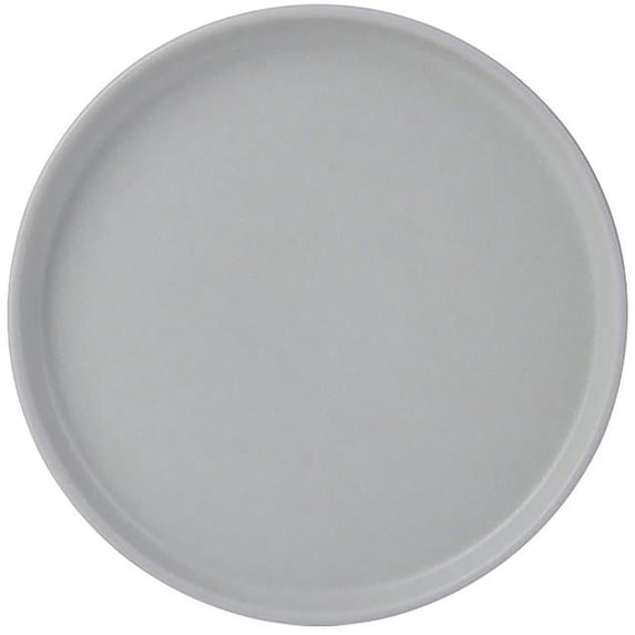 Tuxton 6.5 in. Straight Side Plate, Matte Gray