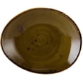 thumbnail image 1 of Tuxton GGW-651 8.25 in. Geode Walnut Ellipse Plate, Brown, 1 of 1