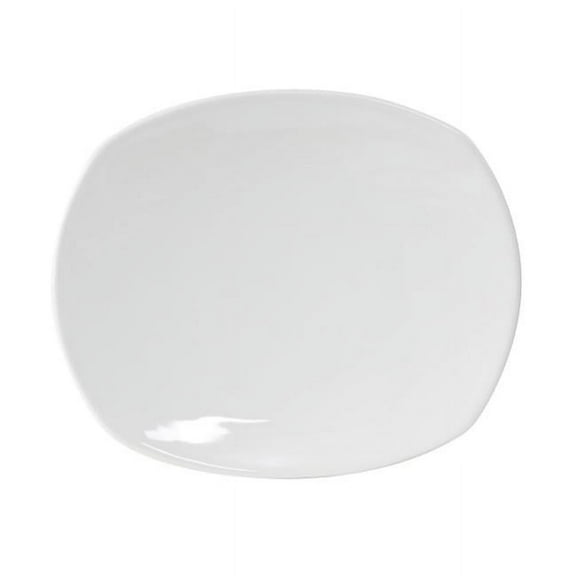 Tuxton AAU-009 Plate 12 in. x 10.12 in., Pearl White