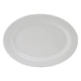 thumbnail image 1 of Tuxton China ALH-180 Platter, 18" x 13", oval, wide rim, rolled edge, microwave & dishwasher safe, oven proof, fully vitrified, lead-free, Alaska, Porcelain White, Case of 4, 1 of 1