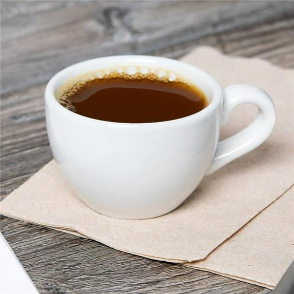 Tuxton BPF-0801 8 oz. Cappuccino Cup-Porcelain White - 2 Dozen