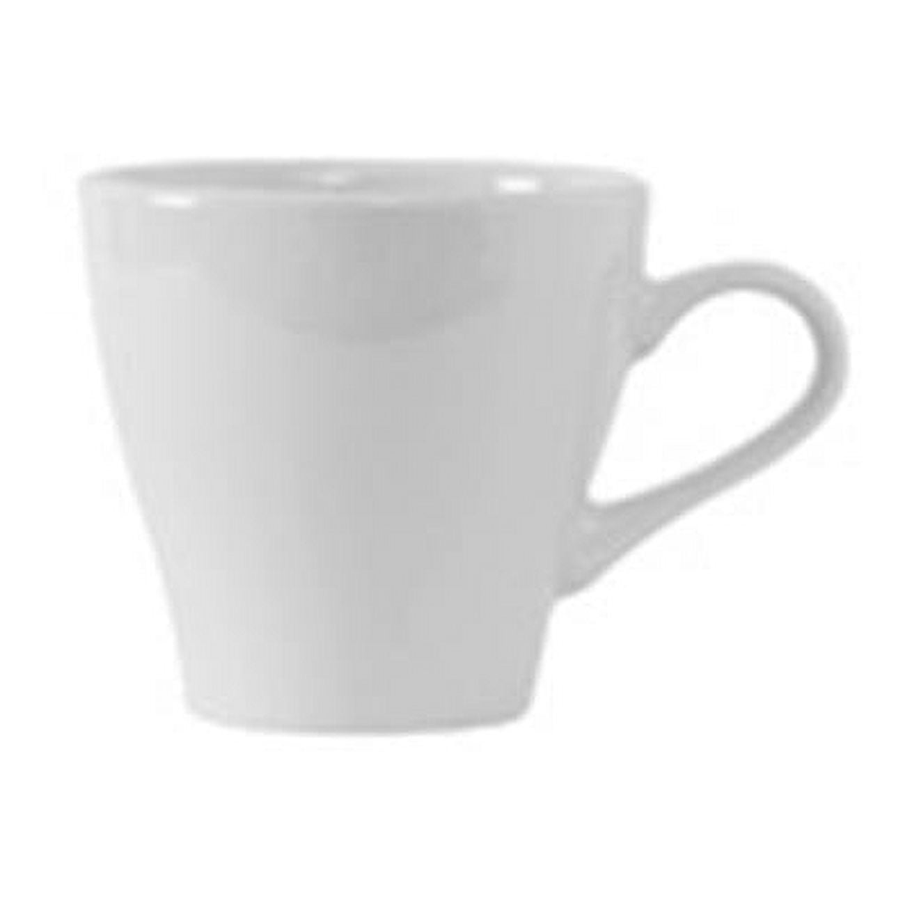 Tuxton BPF-1208 Vitrified China Europa Cup Porcelain White - 12 oz - 2 Dozen